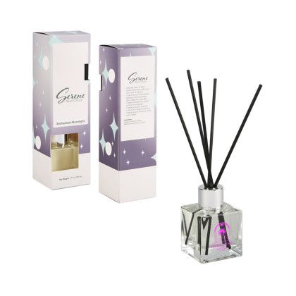 Custom Custom Serene Reed Diffuser - Clear with black