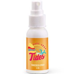 Custom Sunscreen Spray: 1 oz - White