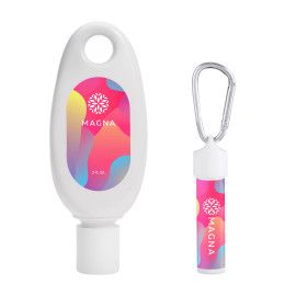 Custom Happy Reef Sunscreen & Lip Moisturizer Carabiner Kit