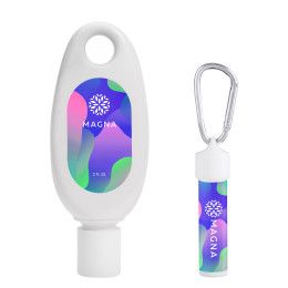 Custom Happy Reef Sunscreen & Lip Moisturizer SPF 15 Carabiner Kit 
