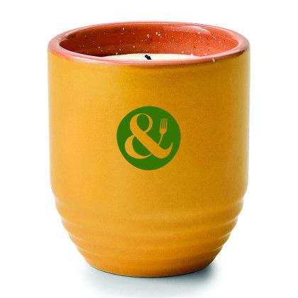 Custom Modern Sprout Garden Vibes Candle/Planter - Last Light/Marigold Candle front View Custom Modern Sprout Garden Vibes Candle/Planter - Last Light/Marigold Candle front View
