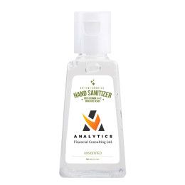 Custom Hand Sanitizer Gel: 1 oz Triangle Bottle - Clear Custom Hand Sanitizer Gel: 1 oz Triangle Bottle - Clear