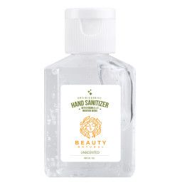 Custom Hand Sanitizer Gel: 1 oz Rectangle Bottle - Clear Custom Hand Sanitizer Gel: 1 oz Rectangle Bottle - Clear