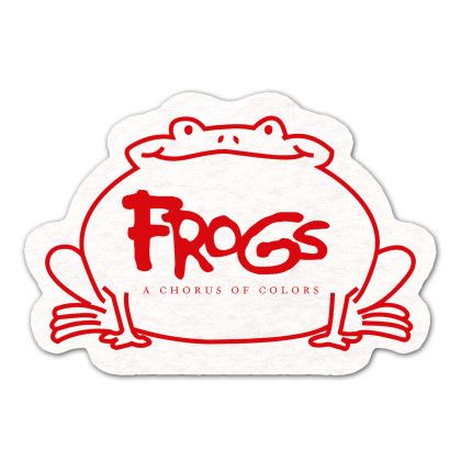 Custom Frog Shammy Coaster - White Custom Frog Shammy Coaster - White