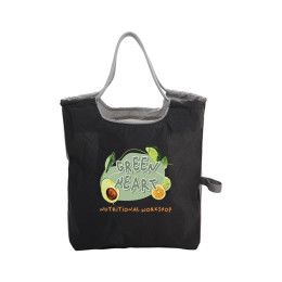 Custom Boulevard Foldable Ripstop Tote with Cinch Cord Handles Custom Boulevard Foldable Ripstop Tote with Cinch Cord Handles