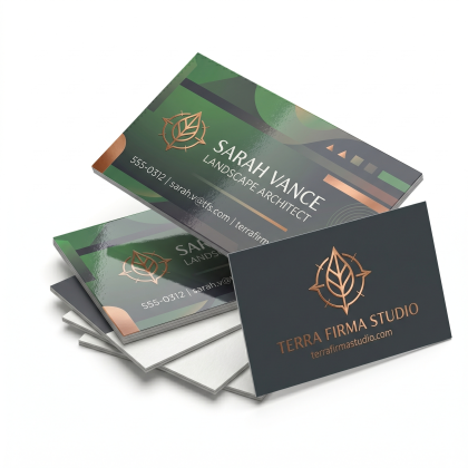 Premium 16PT High Gloss Business Card - Back & Front Design Premium 16PT High Gloss Business Card - Back & Front Design