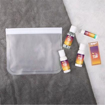 Custom SELFCARE | Self Care Traveler Kit - Clear Lifestyle View Custom SELFCARE | Self Care Traveler Kit - Clear Lifestyle View