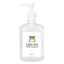 Custom Hand Sanitizer With Moisturizing Beads: 8 oz