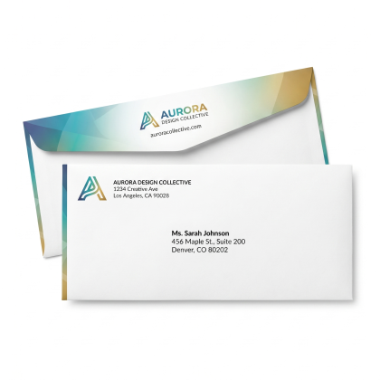 Standard #10 Opaque Uncoated Envelope - Front & Back Standard #10 Opaque Uncoated Envelope - Front & Back