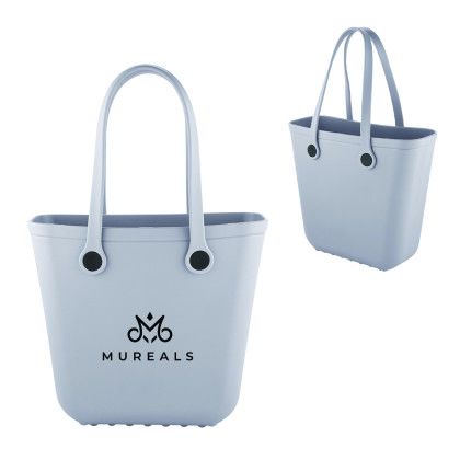 Custom Medium Sol Mate Tote Bag - Gray Custom Medium Sol Mate Tote Bag - Gray