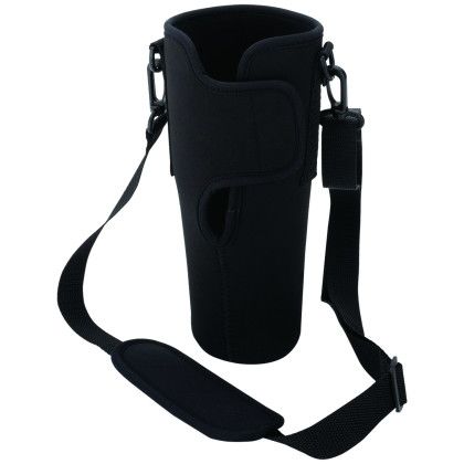 Custom Essentials Waterbottle Holder - Black back view Custom Essentials Waterbottle Holder - Black back view