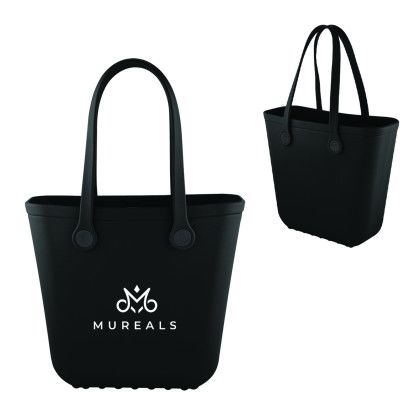 Custom Medium Sol Mate Tote Bag - Black Custom Medium Sol Mate Tote Bag - Black