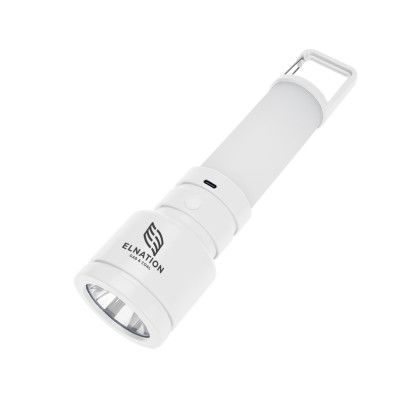 Custom rABS Rechargeable LED Work Light With Carabiner - White Custom rABS Rechargeable LED Work Light With Carabiner - White