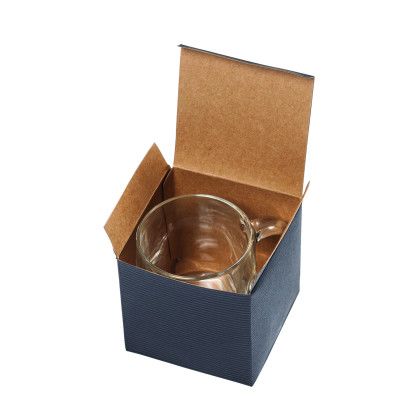 Custom Nordic Glass Coffee Mug - 13 oz - Deep Etch - Clear Packaging View Custom Nordic Glass Coffee Mug - 13 oz - Deep Etch - Clear Packaging View