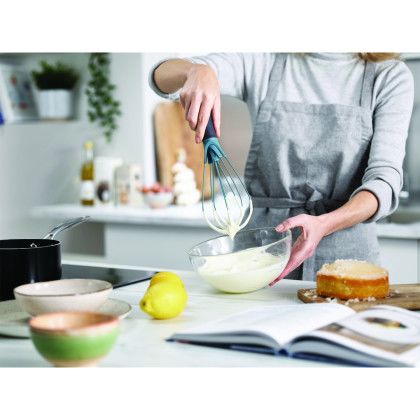 Custom Joseph Joseph Twist 2-in-1 Blue Whisk - In use