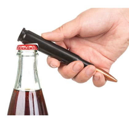 Custom 50 Caliber BFG Bullet Bottle Opener - Black lifestyle Custom 50 Caliber BFG Bullet Bottle Opener - Black lifestyle
