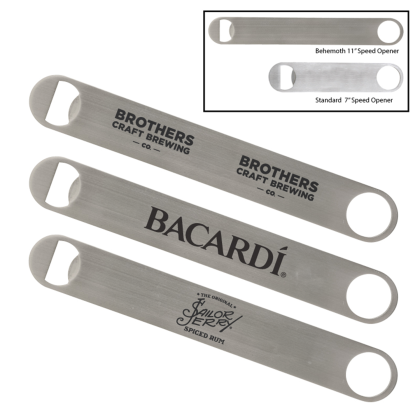 Custom Behemoth Stainless Steel Bottle Opener - Silver Custom Behemoth Stainless Steel Bottle Opener - Silver