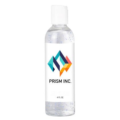 Custom Moisturizing Sanitizer With Beads: 4 oz Custom Moisturizing Sanitizer With Beads: 4 oz