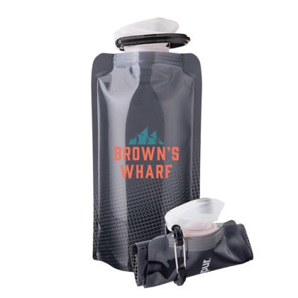 Custom Vapur 0.5l Folding Anti-bottle - Cool Grey Custom Vapur 0.5l Folding Anti-bottle - Cool Grey
