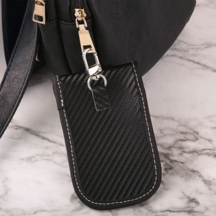 Custom Vanguard RFID Key Pouch - Black Back View Custom Vanguard RFID Key Pouch - Black Back View
