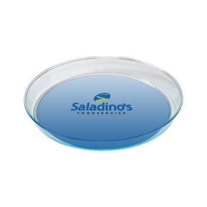 Custom Round Serving Tray - Clear