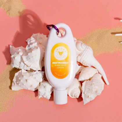 Custom Happy Reef Sunscreen: 2 Ounce Tottle Bottle - Lifestyle View 