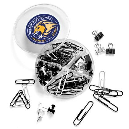 Custom Supply Line Round Clips & Pins Set Black & White Custom Supply Line Round Clips & Pins Set Black & White