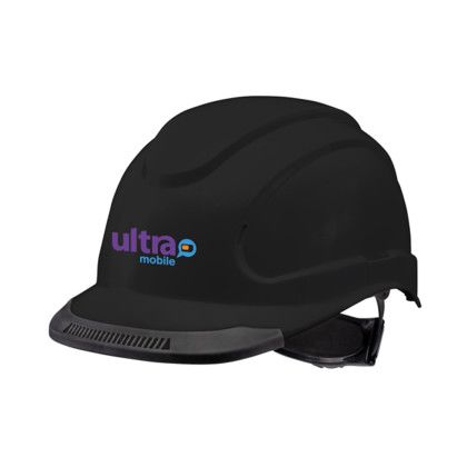 Custom Hypeman 6-point Ratchet Type I Cap Style Hard Hat - Black Custom Hypeman 6-point Ratchet Type I Cap Style Hard Hat - Black