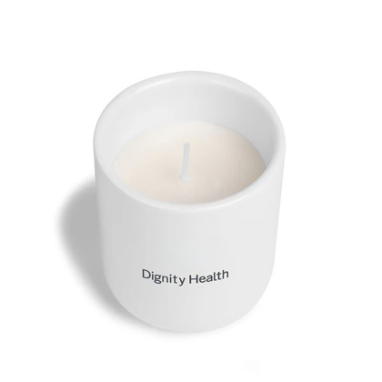 Custom AromaHaven Ceramic Soy Candle - Vanilla Top View Custom AromaHaven Ceramic Soy Candle - Vanilla Top View