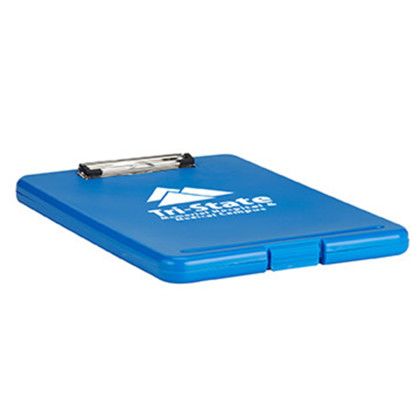 Custom Storage Clipboard - Blue Side view