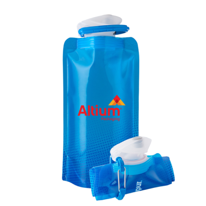 Custom Vapur 0.5l Folding Anti-bottle - Cyan Blue Custom Vapur 0.5l Folding Anti-bottle - Cyan Blue