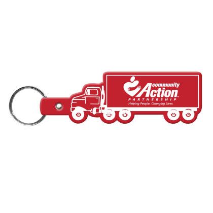 Custom Truck Flexible Key Tag - Red