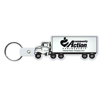 Custom Truck Flexible Key Tag - Translucent frost