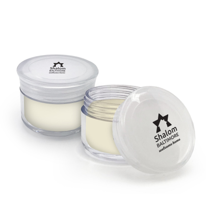 Custom Round Lip Moisturizer Jar - White Custom Round Lip Moisturizer Jar - White