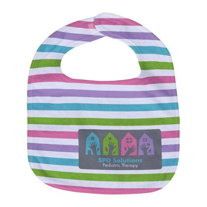 Custom Silk Touch Baby Bib 10" x 13" 360GSM Poly/Cotton - Full Color - White Custom Silk Touch Baby Bib 10" x 13" 360GSM Poly/Cotton - Full Color - White