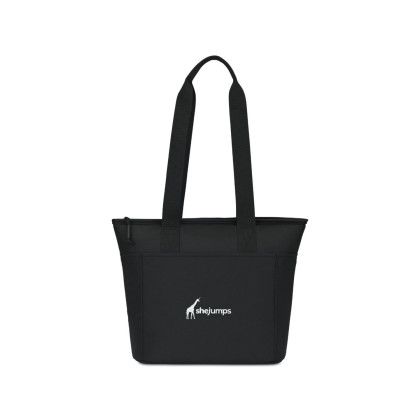 Custom Aviana Rowan Recycled Nylon Tote Cooler - AWARE - Black Custom Aviana Rowan Recycled Nylon Tote Cooler - AWARE - Black