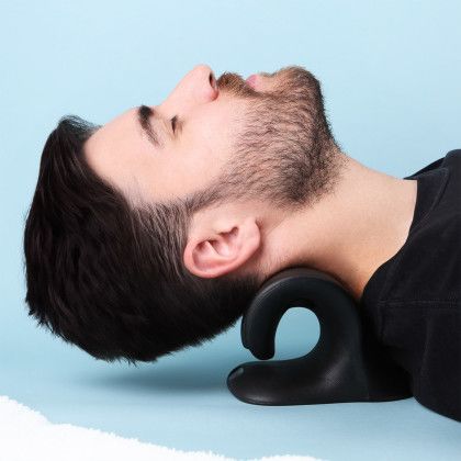 Custom Gravity Neck & Shoulder Relaxer - Black In Use