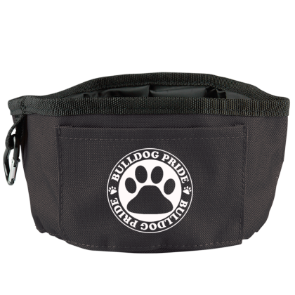 Custom Folding Dog Bowl - Black Custom Folding Dog Bowl - Black