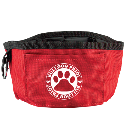 Custom Folding Dog Bowl - Red Custom Folding Dog Bowl - Red