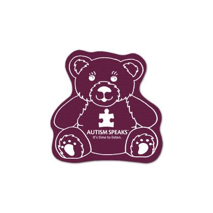 Custom Teddy Bear Vinyl Jar Opener - Burgundy Custom Teddy Bear Vinyl Jar Opener - Burgundy
