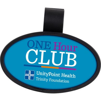Custom Anti-Microbial Oval Stethoscope ID Tag - Black Custom Anti-Microbial Oval Stethoscope ID Tag - Black