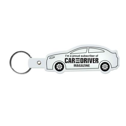 Custom Car Flexible Key Tag - Translucent frost