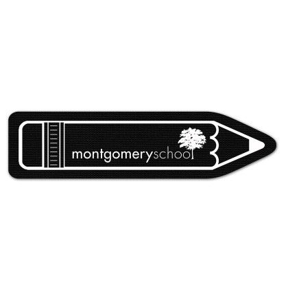 Custom Pencil Rubber Bookmark - Black Custom Pencil Rubber Bookmark - Black