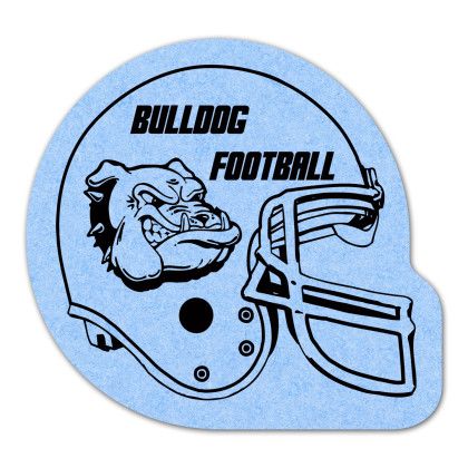 Custom Football Helmet Compressed Sponge - Blue Custom Football Helmet Compressed Sponge - Blue