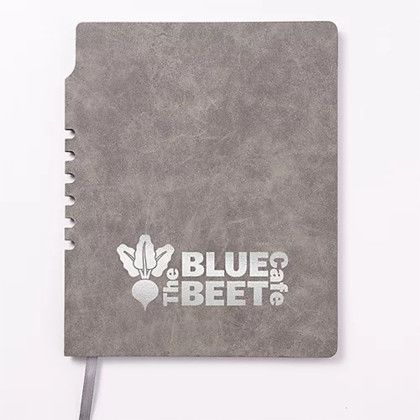 Custom Saratoga Orvieto Soft Cover Journal 1 Hot Stamped - Gray Custom Saratoga Orvieto Soft Cover Journal 1 Hot Stamped - Gray