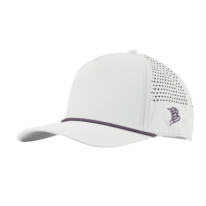 Custom Branded Bills 545 Bare Curved Rope Cap - White with purple