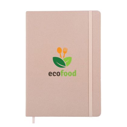 Custom Harvest Fruit Fiber Notebook - Hazelnut Custom Harvest Fruit Fiber Notebook - Hazelnut