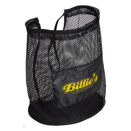 Custom Flex Mesh Drawstring Bag - Black Custom Flex Mesh Drawstring Bag - Black