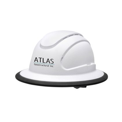 Custom The Judge 6-point Ratchet Type I Vented Full Brim Hard Hat - Ice Custom The Judge 6-point Ratchet Type I Vented Full Brim Hard Hat - Ice