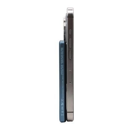 Custom iGo 5,000mAh Pro ULTRA Slim Combo Charger for MagSafe- No Adapter Ring - Gray Side view Custom iGo 5,000mAh Pro ULTRA Slim Combo Charger for MagSafe- No Adapter Ring - Gray Side view